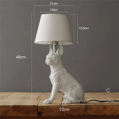 Retro Dog Desk Lamp Bedroom Bedside Lamp Creative Study Decorative Lamps
